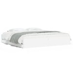 Cadre de lit - 2 personnes - avec tiroirs - blanc 180x200 cm - bois dingnierie ll251805