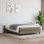 Excellent cadre de lit - 2 places pour adulte - taupe 140x190 cm tissu - matelas non inclustopbf969087253 ...