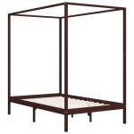 Cadre de lit à baldaquin - double / 2 personnes - intemporel - bois massif 120x200 cmcdiscount2025 fafa9608 ... Cadre de lit à baldaquin - double / 2 personnes - intemporel - bois massif 120x200 cmcdiscount2025 fafa9608 ...