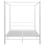 Cadre de lit  baldaquin / lit mtal lemon sans matelas blanc 160x200 cm mtal 442