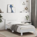 Cadre de lit simple - cloud - sans matelas - avec lumi�res led - blanc - 75x190 cm - ll0000253462