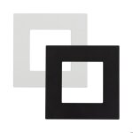 Cadre pc 1 emplacement modern noir pour interrupteur tactile moderne