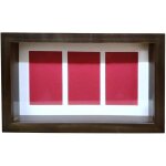 Cadre photo 3d original profond placer objets  l intrieur fond rouge souvenirs mariage photos
