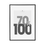 Cadre photo - atmosphera - eva - 70x100 cm - bois et plastique - noir