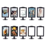 Cadres photo double face sur pied cadre photo sur pied de 4 x 6 pouces cadre autoportant en plastique ...