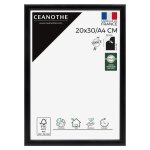 Cadre photo 20x30 cm / a4 ceanothe - noir essentiel
