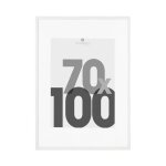 Cadre photo eva - 70 x 100 cm - blanc