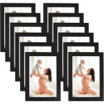 Cadres photo magn�tiques autocollants - jozsi - lot de 1210x15 cmcadres noirs aimant�sid�als pour fen�tresport ...