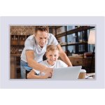 Cadre photo num�rique wifi de 254 cm avec �cran tactilerotation automatiquemontage mural1280 x 800 cmblanc ...