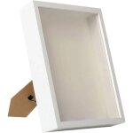 Cadre photo rectangulaire  faire soi - mme pour fleurs sches blanc