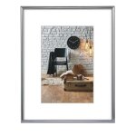 Cadre photo - s�ville - argent� mat - polystyr�ne - 60x80 cm