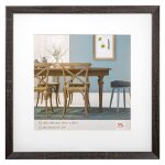 Cadre photo - walther - ef440d - gris fonc - 40 x 40 cm - mdf avec passe - partout