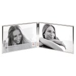 Cadre photo walther design - wd219vs - cadre photo argent 2x 9x13 cm chloe portrait frame