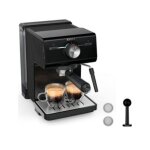 Cafetera espresso krups authentic xp381810 2l 15 bares con vaporera y control manual