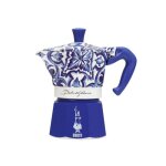 Cafetera moka �lectrique - bialetti - 0005345 - 3 tasses - bleu / blanc - r�servoir amovible