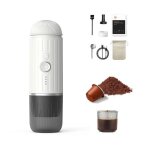 Cafeti�re portable 12v / usb compatible caf� moulu et capsules ns ? expresso 1 bouton pour voiture