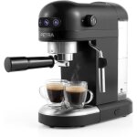 Cafetire expresso 1. 4l 1465wmachine  caf avec mousseur  laitpompe italienne 15 bars pour espresso ...