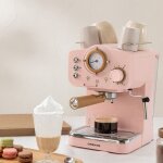Cafetire expresso - thera retro - 20 bars - rservoir 125l - rose