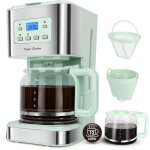Cafeti�re filtre �lectrique 1. 5l 12 tasses - programmable 24h �cran lcd r�tro�clair� (fonction nuit)maintien ...