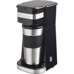 Cafeti�re � filtre avec tasse isotherme - zvvn - 420 ml - argent - filtre permanent - portable - arr�t ...
