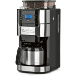 Cafetire filtre avec verseuse isotherme 1l pur 12 tasses de cafmachine a cafe grain avec broyeur et ...