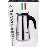 Cafeti�re - inox - 9 tasses - poign�e bak�lite - tous feux sauf induction - non compatible lave - vaisselle ...