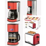 Cafetire - h. koenig - mg30 - 12 tasses - 1000w - programmable - inox rouge