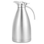 Cafetire isotherme acier inox double paroi bouilloire thermos 1. 5l pour th caf maison argent