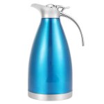 Cafetire isotherme acier inox double paroi bouilloire thermos 1. 5l pour th caf maison bleu