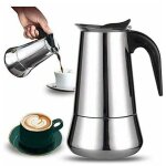 Cafeti�re italienne 12 tasses en acier inoxydable compatible tous types de feux 12 tasses