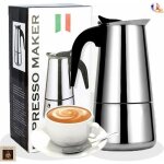 Cafetire italienne 4 tasse en acier inoxydable