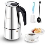 Cafetire italienne 600ml 12 tasses grande contenance cafetiere italienne induction cafetire moka compatible ...