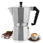 Cafetire italienne 9 tasse machine  expresso cafetire aluminium moka pot coffee pour plaques gaz 450ml ...