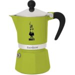Cafetire italienne - bialetti - rainbow - 6 tasses - 0, 30 l - vert