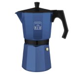 Cafetire italienne - cecotec - cumbia mokclassic 900 - aluminium bleu - 9 tasses - ergonomique