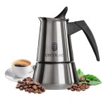 Cafeti�re italienne cecotec piccolina 200. 100 ml 2 tasses de caf� acier inoxydable adapt�e � toutes ...