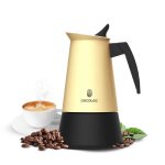 Cecotec piccolina 900 - cafeti�re italienne moka 450 ml (10 tasses) beige inox compatible induction