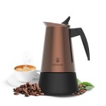 Cafeti�re italienne cecotec piccolina 900 red. 450 ml 10 tasses de caf� acier inoxydable adapt�e � toutes ...