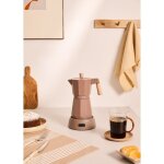 Cafeti�re italienne �lectrique - create - fonction maintien au chaud - 300 ml - 6 tasses - aluminium