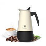 Cafetière italienne - piccolina - 200 beige - acier inoxydable - 2 tasses Cafetière italienne - piccolina - 200 beige - acier inoxydable - 2 tasses
