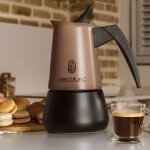 Cafeti�re italienne - create - piccolina 900 bronze - acier inoxydable - 10 tasses - gaz / �lectrique ...