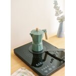 Cafetière italienne - create - thera moka retro - vert sauge - 9 tasses - aluminium Cafetière italienne - create - thera moka retro - vert sauge - 9 tasses - aluminium