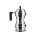 Cafeti�re moka - alessi - pulcina - noir - 3 tasses - compatible induction