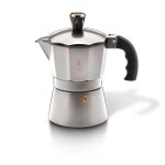 Cafeti�re moka - berlingerhaus - moonlight edition - 3 tasses - aluminium - compatible gaz et �lectrique ...