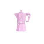 Cafetire moka - bialetti - moka exclusive - 3 tasses - rose - compatible induction