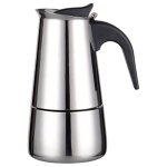 Cafeti�re moka inox 4 tasses / 200 ml compatible toutes sources sauf induction label
