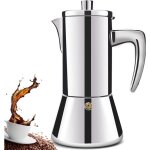 Cafeti�re moka - zrse - 12 tasses - acier inoxydable - portable - compatible toutes cuisini�res