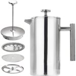 Cafetière À piston double paroi french press coffee isotherme cafetière théière À piston en acier inoxydable ... Cafetière À piston double paroi french press coffee isotherme cafetière théière À piston en acier inoxydable ...