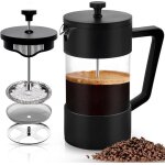 Cafeti�re � piston french press 1000 ml (5 tasses)carafe fran�aise pour caf� filtretriple filtrescafeti�re ...