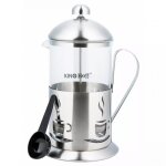 Cafeti�re � piston - kinghoff - kh - 4830 - acier inoxydable - verre - 350ml